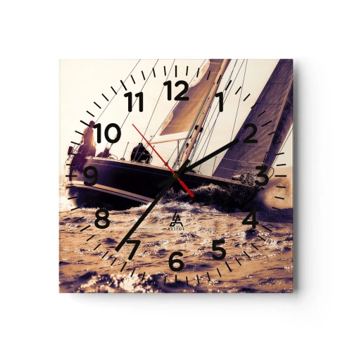 Horloge murale - Pendule murale - Navigue, marin - 30x30 cm