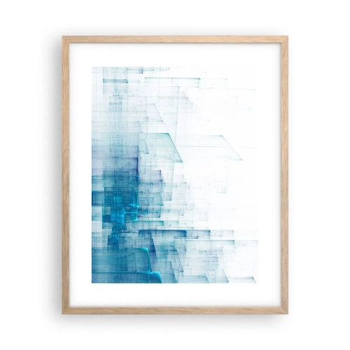 Affiche dans un chêne clair - Poster - Comment l’espace s’est formé - 40x50 cm