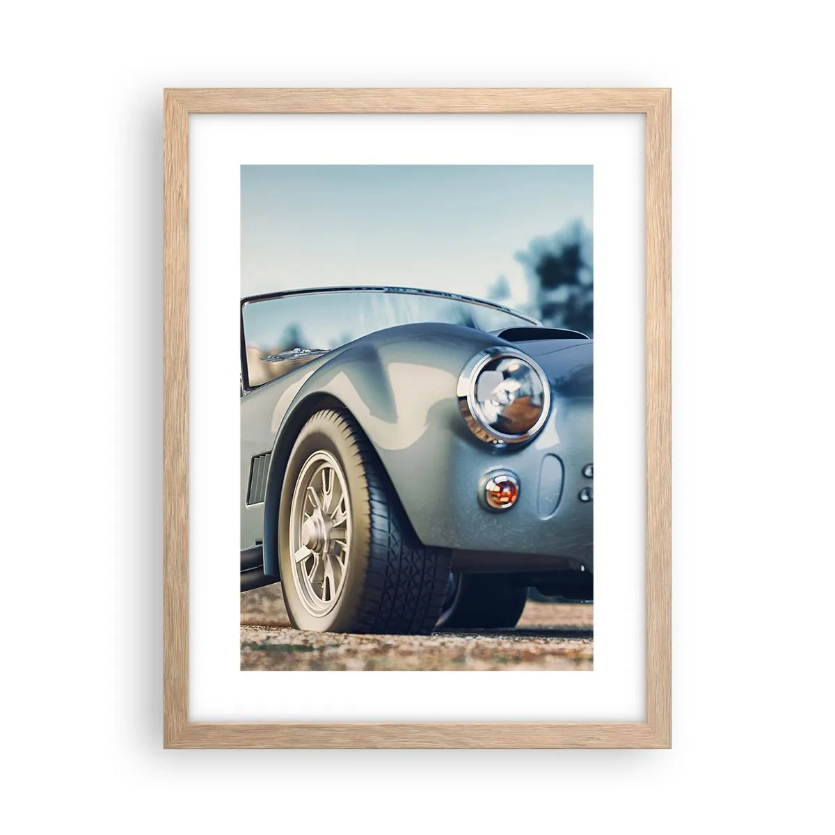 Affiche dans un chêne clair - Poster - Ce qui compte c'est le style - 30x40 cm