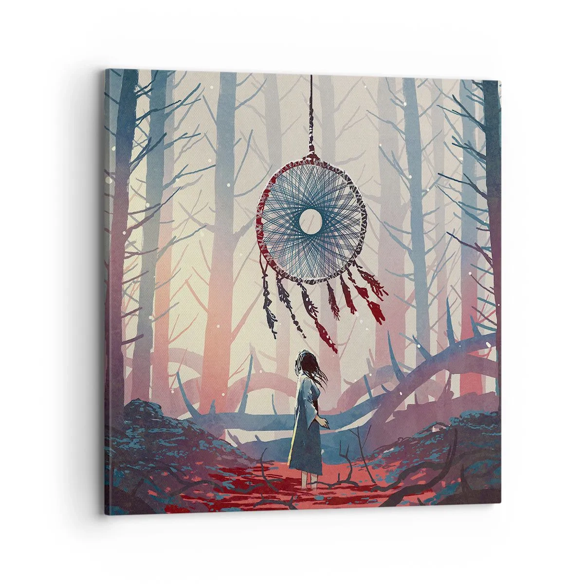 Impression sur toile - Image sur toile - Rituel secret du bonheur - 70x70 cm