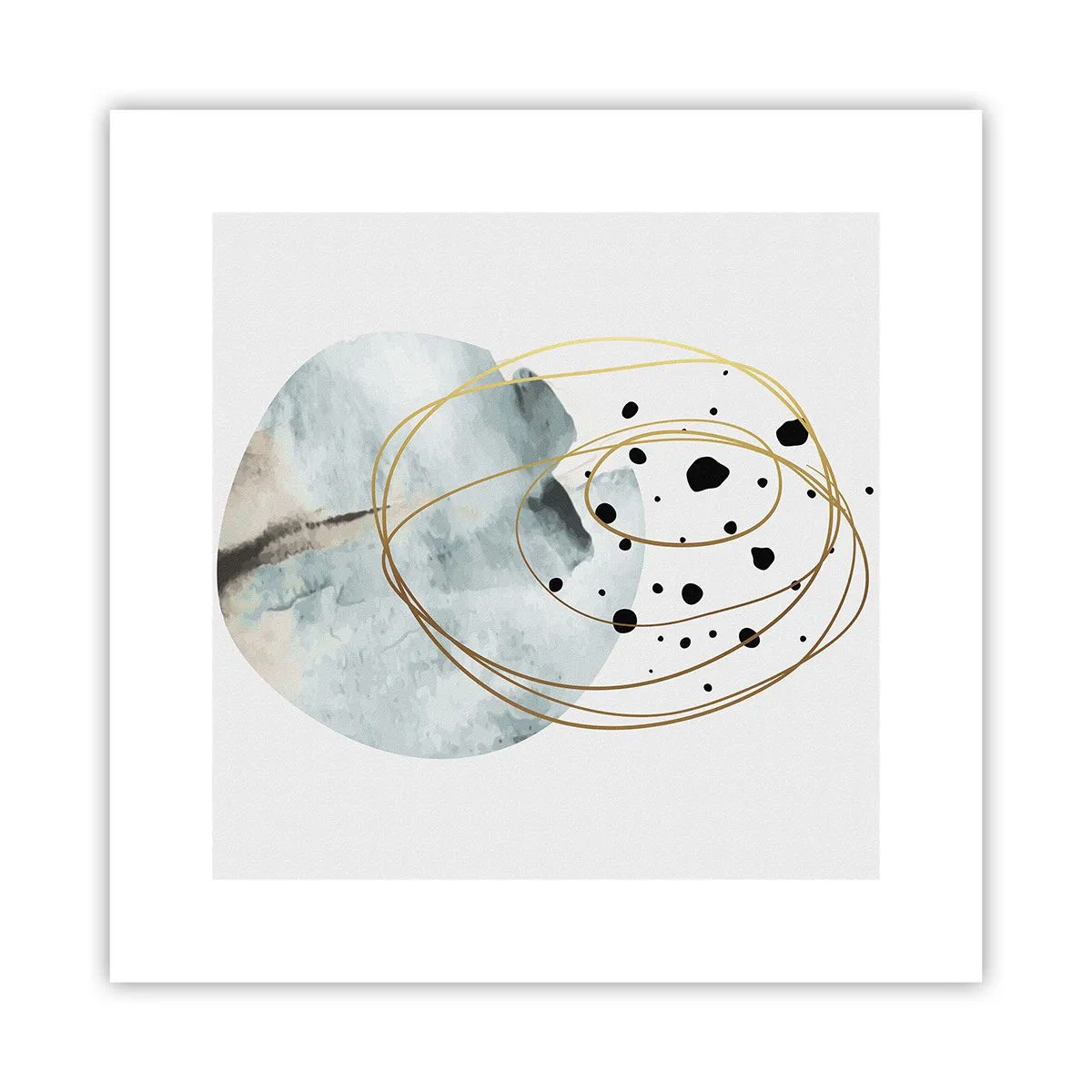 Affiche - Poster - Emmêlement de l'espace - 30x30 cm