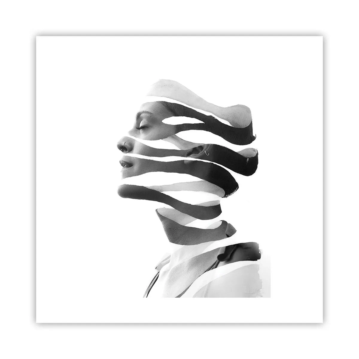 Affiche - Poster - Portrait surréaliste - 40x40 cm