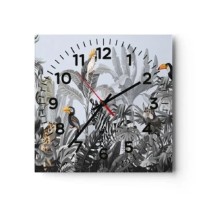 Horloge murale - Pendule murale - Conte de fées africain - 40x40 cm