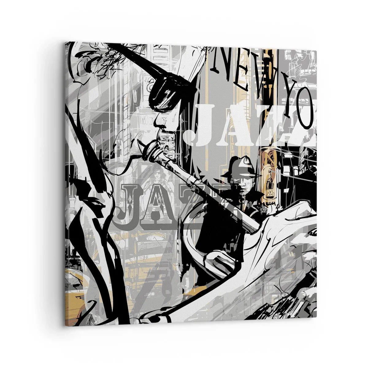 Impression sur toile - Image sur toile - Au rythme de New York - 50x50 cm