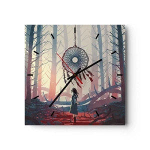 Horloge murale - Pendule murale - Rituel secret du bonheur - 40x40 cm