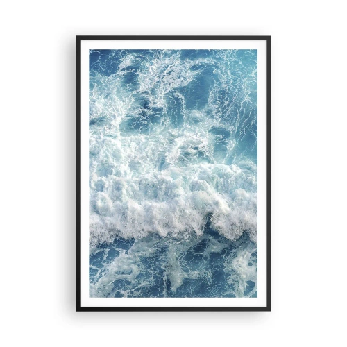 Affiche dans un cadre noir - Poster - Joyeusement et en sautant - 70x100 cm