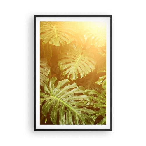 Affiche dans un cadre noir - Poster - Se fondre dans la verdure - 61x91 cm
