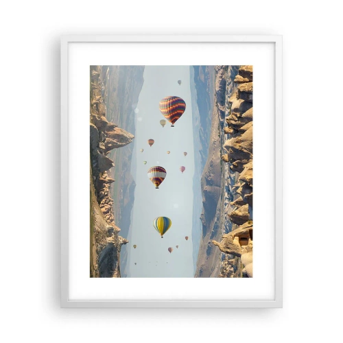 Affiche dans un cadre blanc - Poster - Ici, tout est possible - 40x50 cm