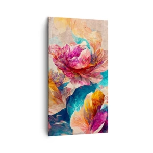 Impression sur toile - Image sur toile - Splendeur colorée du bouquet - 45x80 cm