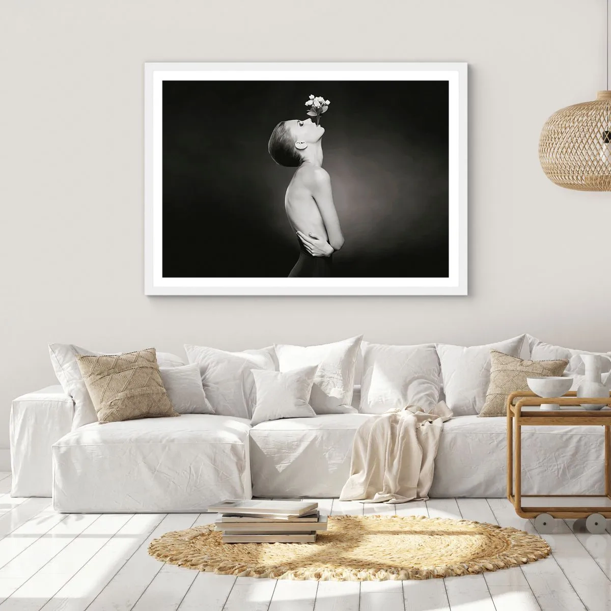 Affiche dans un cadre blanc - Poster - Elégance excentrique - 40x30 cm