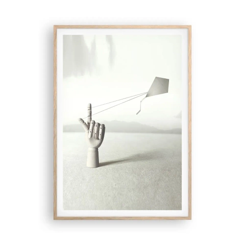 Affiche dans un chêne clair - Poster - Épreuve de force - 70x100 cm