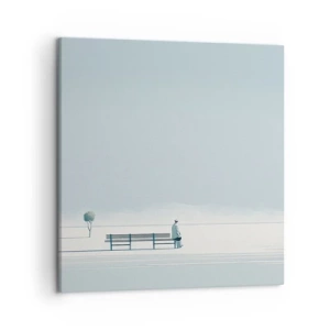 Impression sur toile - Image sur toile - Oui, j'attends. - 50x50 cm