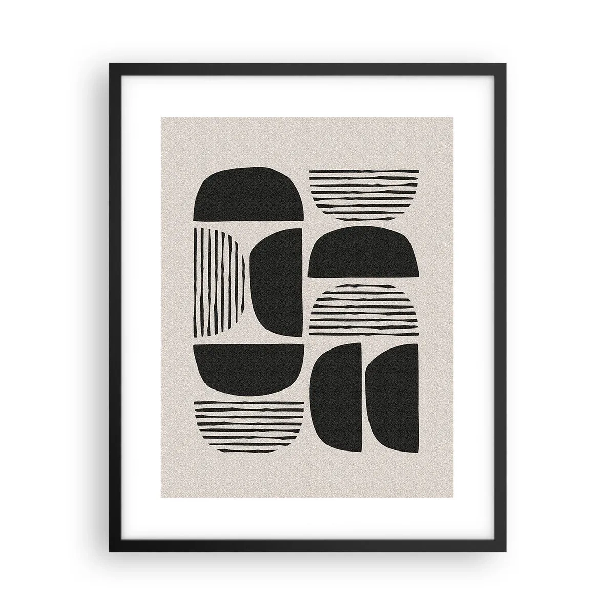 Affiche dans un cadre noir - Poster - Offres sans enthousiasme - 40x50 cm