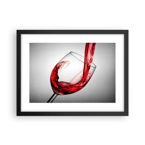 Affiche dans un cadre noir - Poster - Nuance - mouvement - son - 40x30 cm