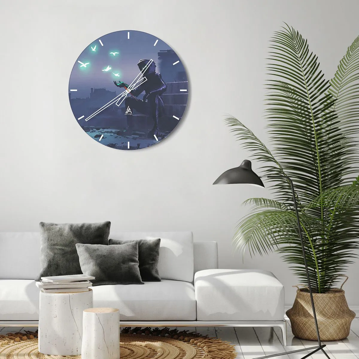 Horloge murale - Pendule murale - La vie reviendra - 30x30 cm