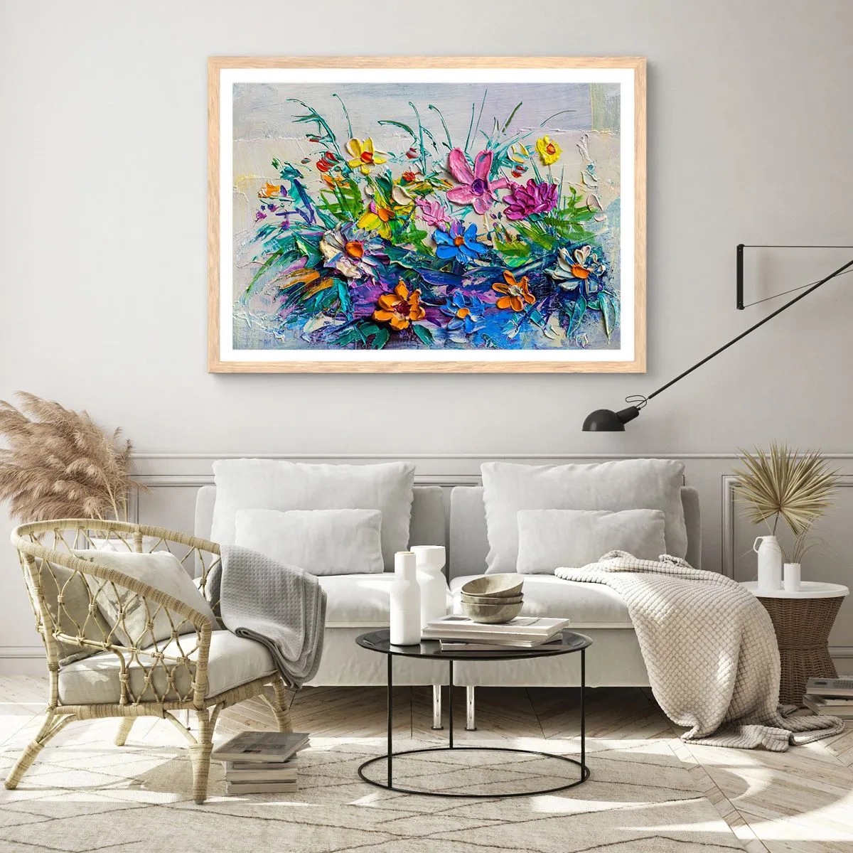 Affiche dans un chêne clair - Poster - Absolument pas une nature morte - 50x40 cm