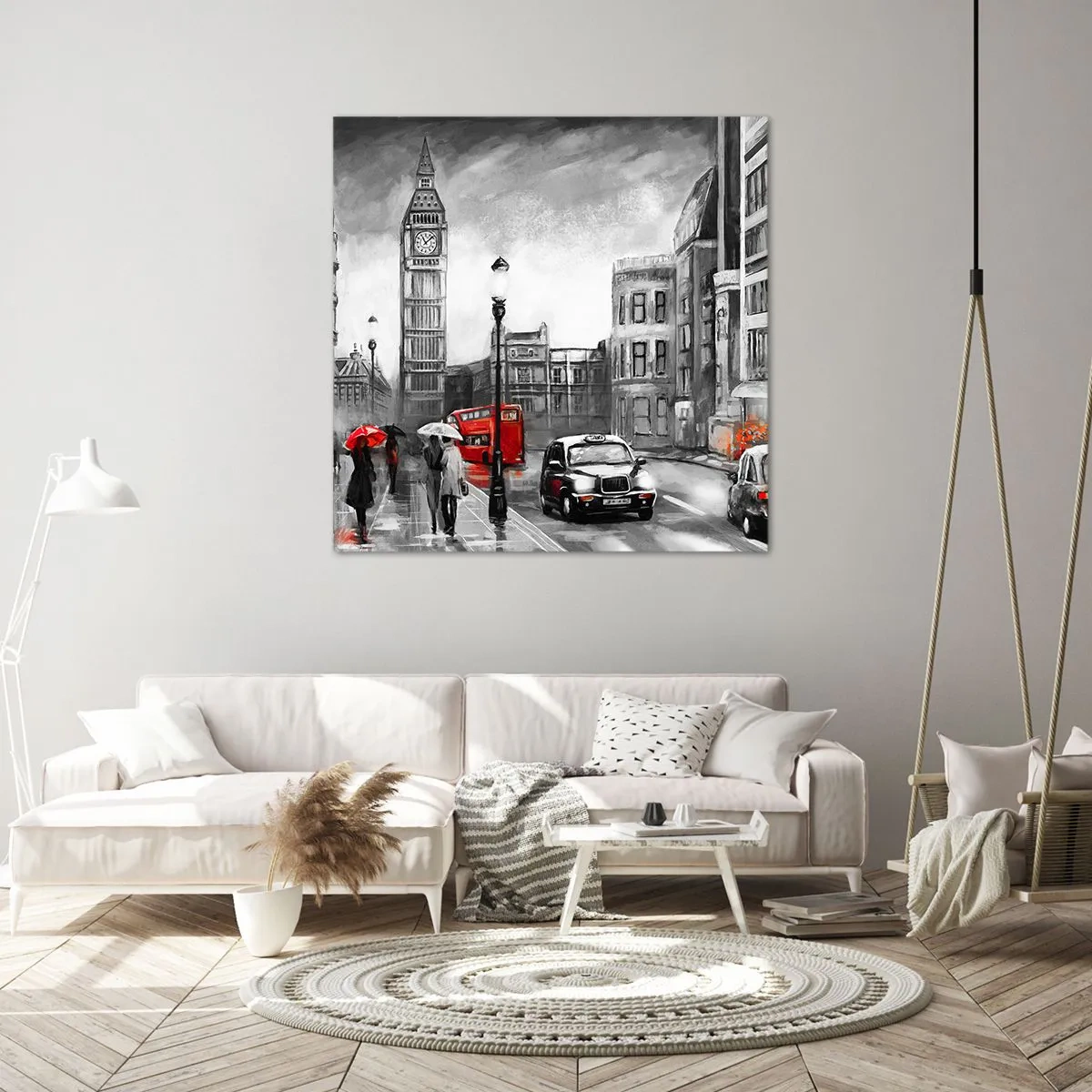 Impression sur toile - Image sur toile - Pas du tout une ville grise - 70x70 cm