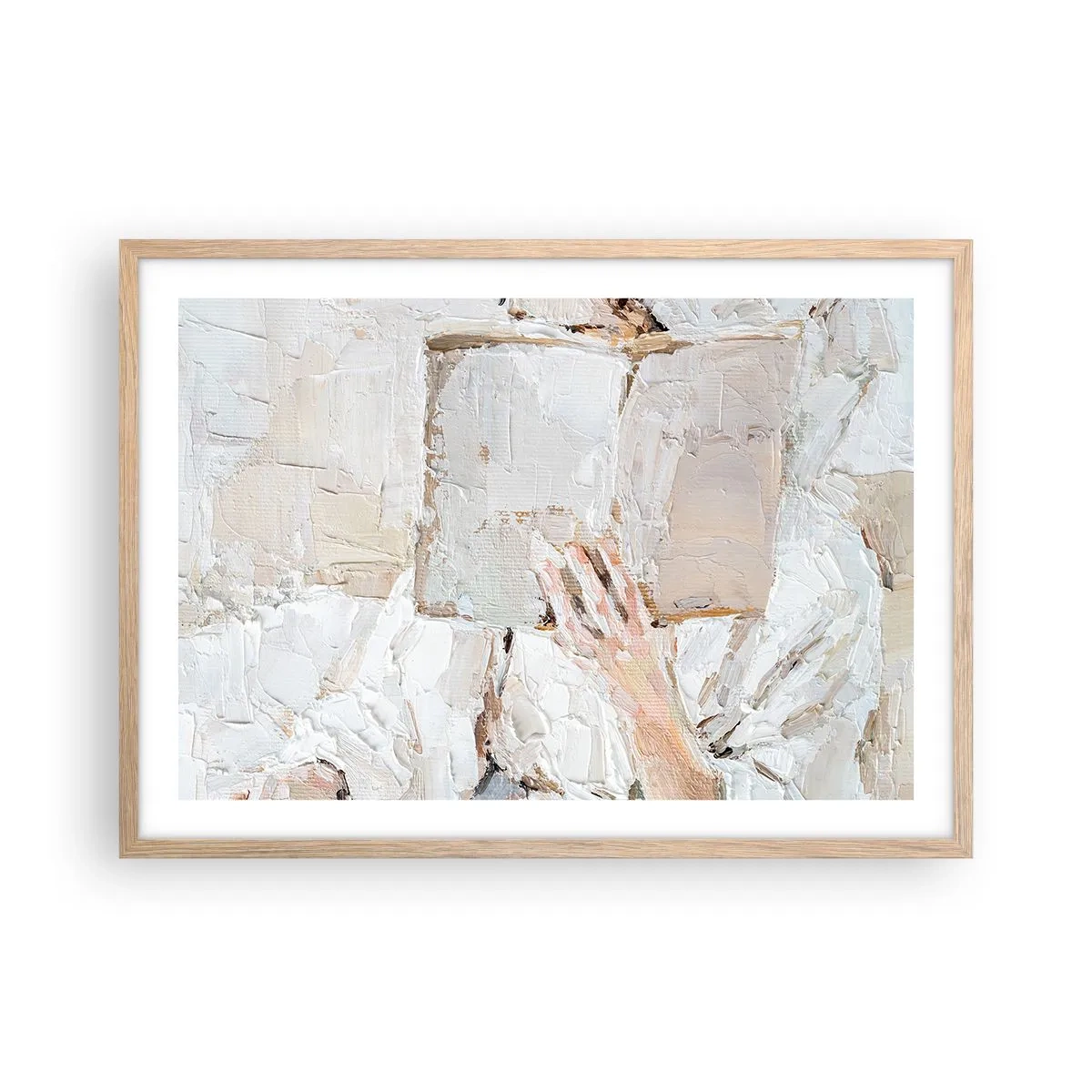 Affiche dans un chêne clair - Poster - Dans un autre monde - 70x50 cm