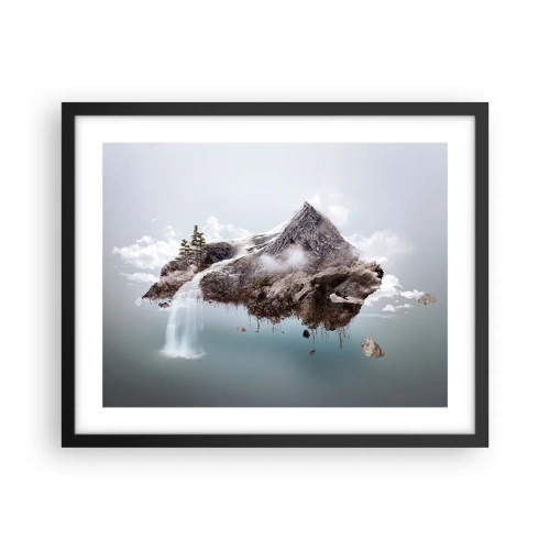 Affiche dans un cadre noir - Poster - L'oeil du surréaliste - 50x40 cm