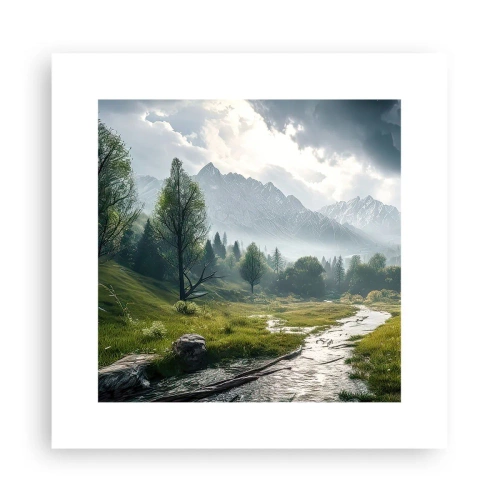 Affiche - Poster - Aller et retour - 30x30 cm