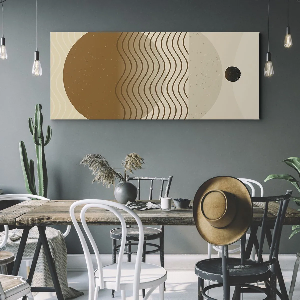 Impression sur toile - Image sur toile - Sur l'origine des figures géométriques - 100x40 cm