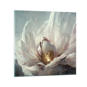 Impression sur verre - Image sur verre - Il fleurit une fois tous les cent ans - 70x70 cm