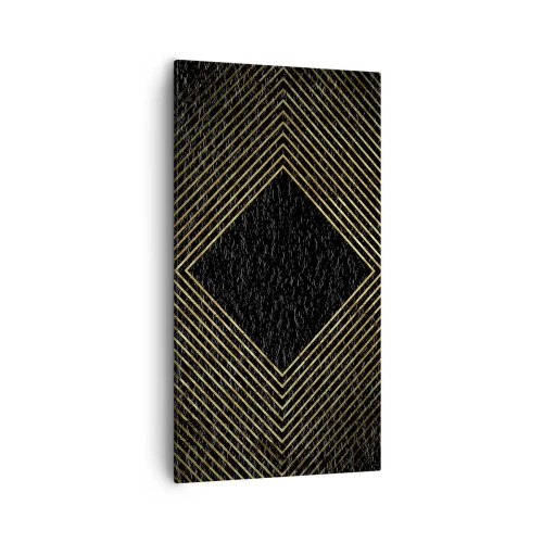 Impression sur toile - Image sur toile - Géométrie dans un style glamour - 55x100 cm