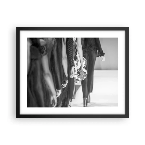 Affiche dans un cadre noir - Poster - Un défilé stylé - 50x40 cm