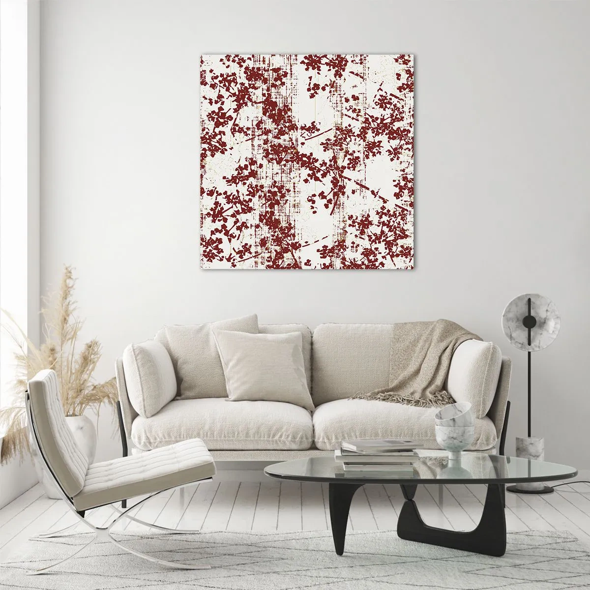 Impression sur verre - Image sur verre - Comme un calicot ancien - 40x40 cm