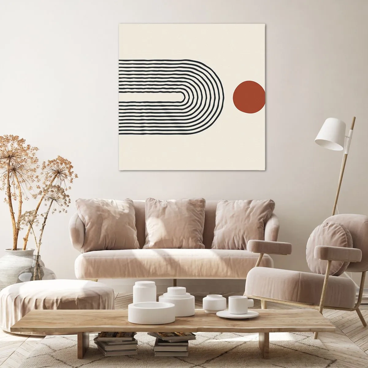 Impression sur toile - Image sur toile - Le magnétisme des formes et des couleurs - 70x70 cm