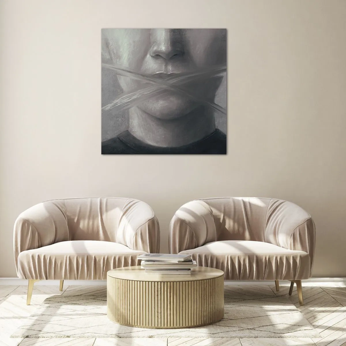 Impression sur verre - Image sur verre - Sans mot - 40x40 cm