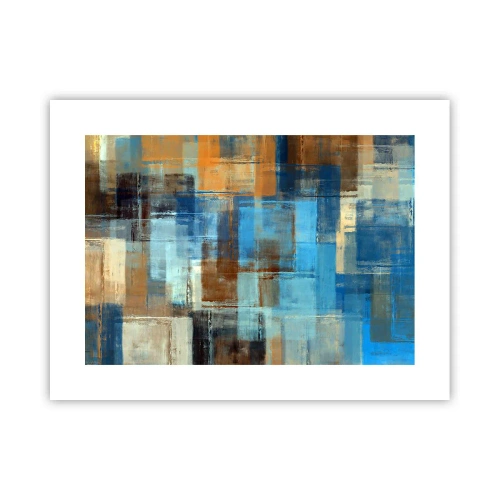 Affiche - Poster - A travers le voile bleu - 40x30 cm