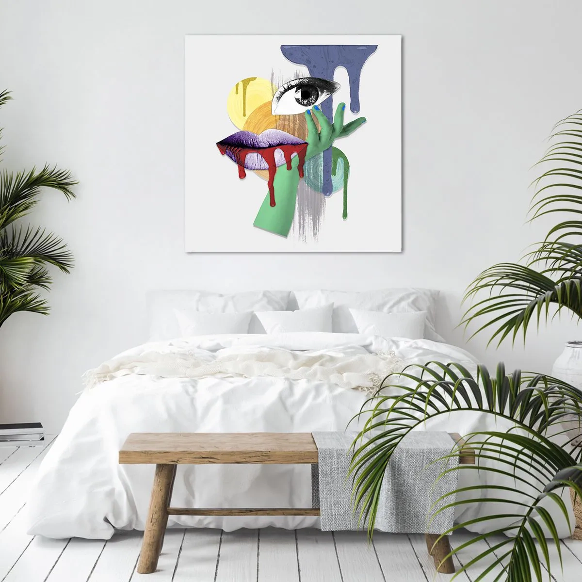 Impression sur toile - Image sur toile - Un portrait déconstruit - 70x70 cm