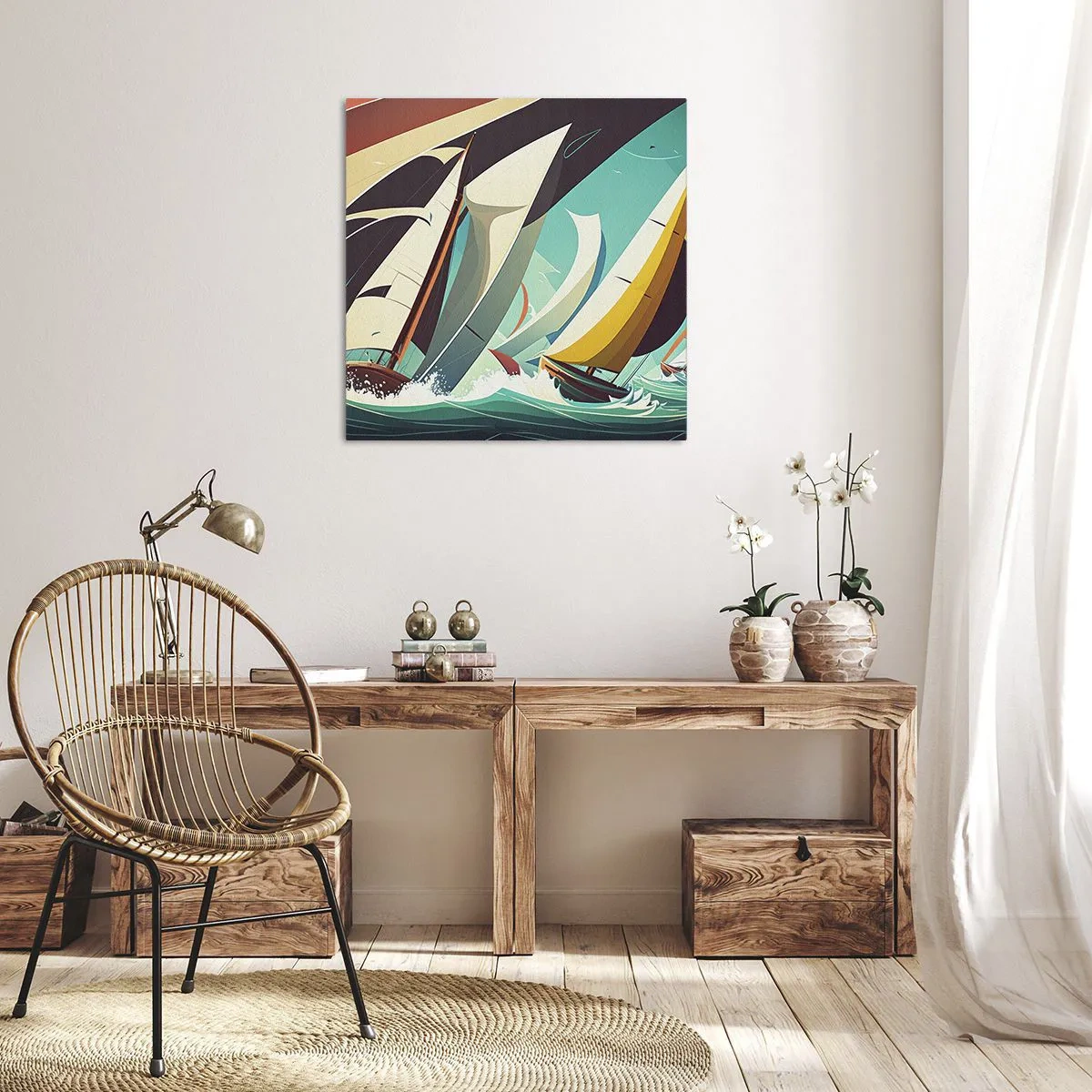 Impression sur toile - Image sur toile - Bonne chance avec les éléments - 30x30 cm