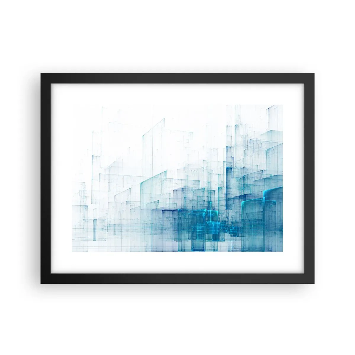 Affiche dans un cadre noir - Poster - Comment l’espace s’est formé - 40x30 cm