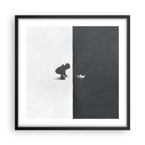 Affiche dans un cadre noir - Poster - Grande expédition - 50x50 cm