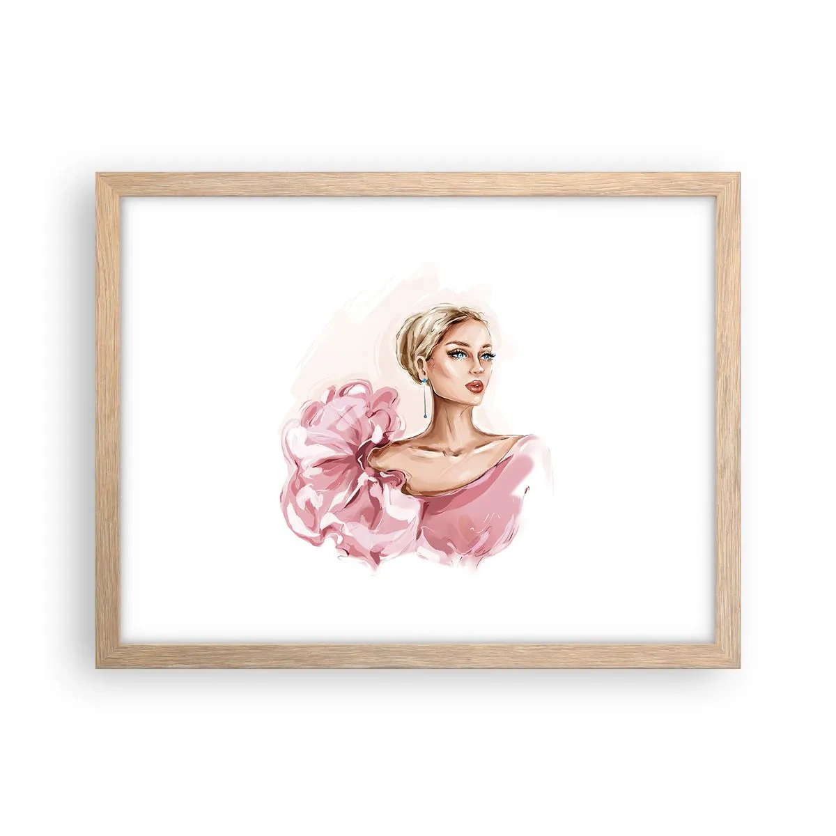 Affiche dans un chêne clair - Poster - Comme peinte... - 40x30 cm