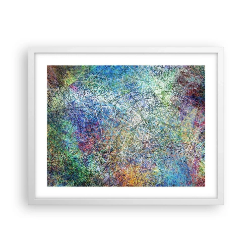 Affiche dans un cadre blanc - Poster - Ce n'est pas si simple - 50x40 cm