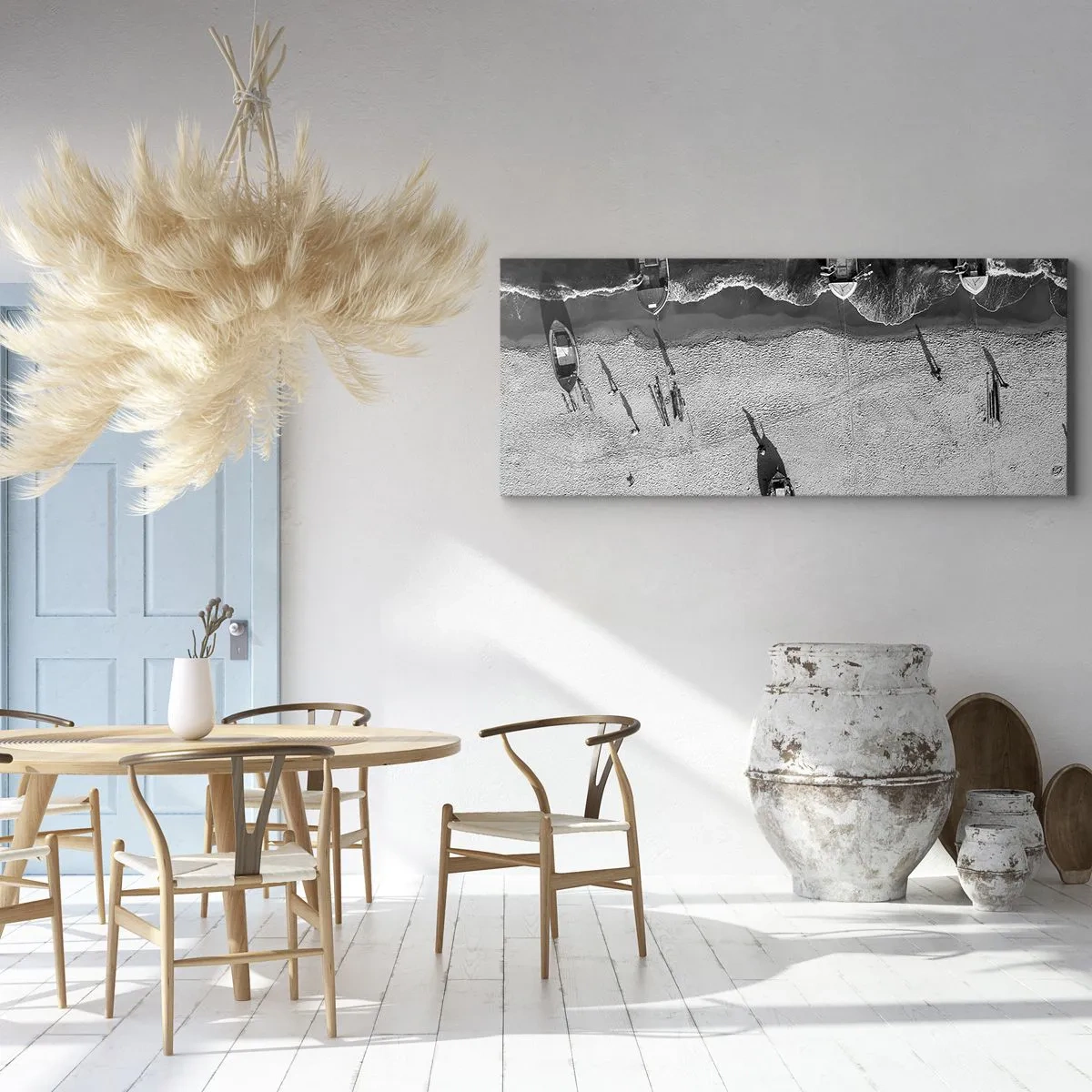 Impression sur toile - Image sur toile - Toujours sur le rivage… - 100x40 cm
