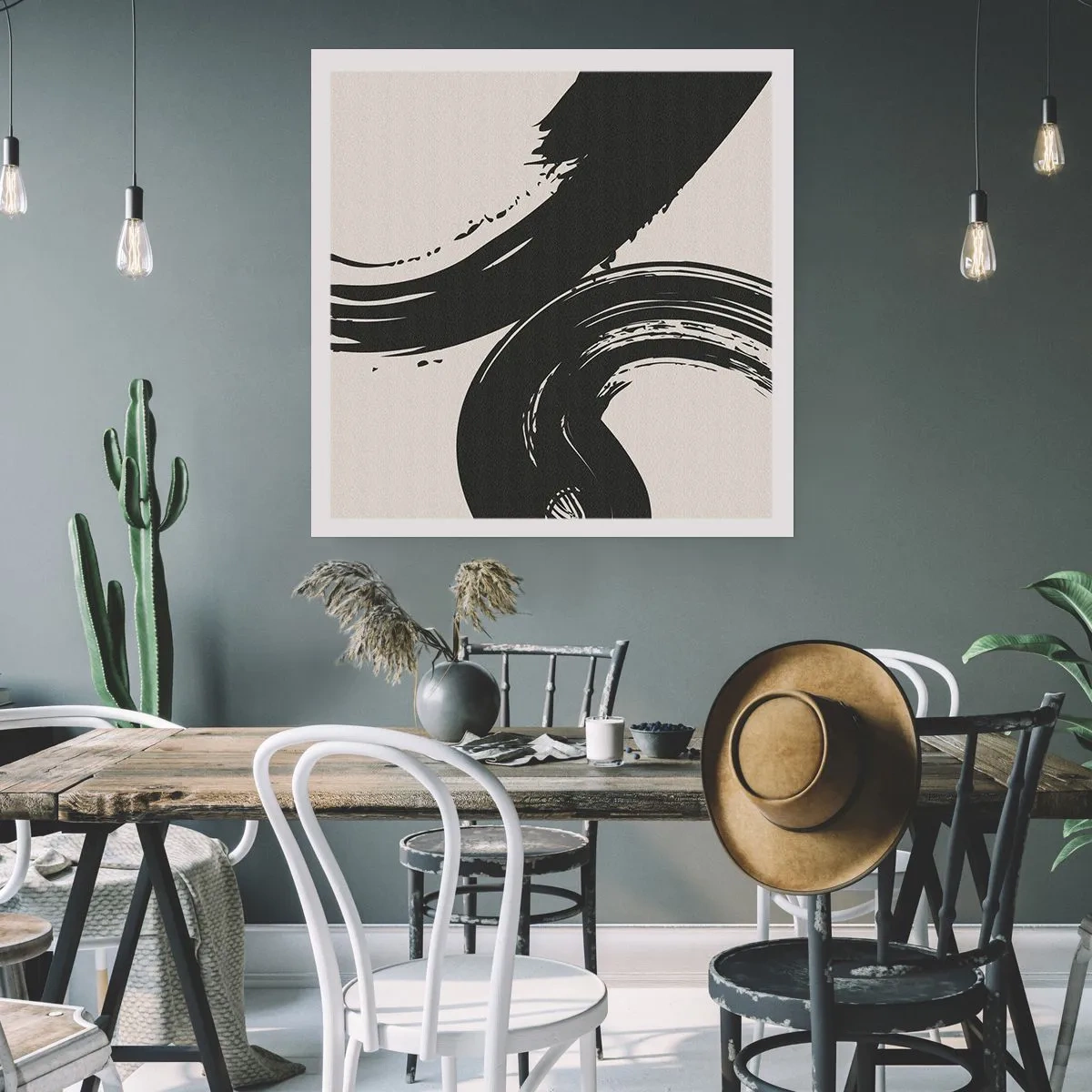 Affiche - Poster - Balayage circulaire - 40x40 cm