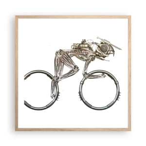 Affiche dans un chêne clair - Poster - Machine exceptionnelle - 60x60 cm