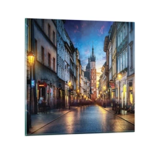 Impression sur verre - Image sur verre - La magie de Cracovie - 30x30 cm
