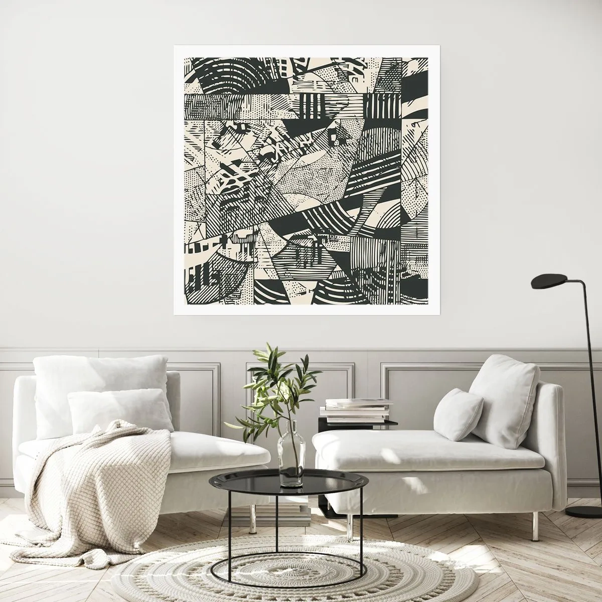 Affiche - Poster - Dynamique du modernisme - 60x60 cm