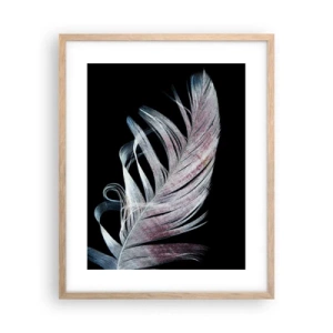 Affiche dans un chêne clair - Poster - Pensez au toucher - 40x50 cm