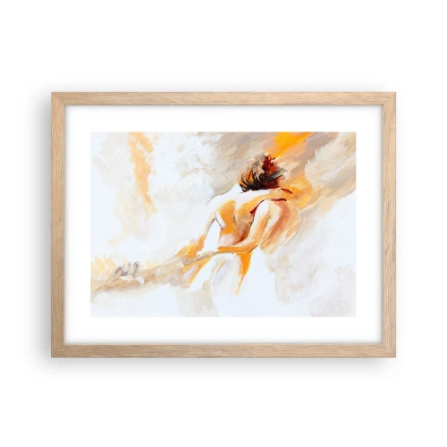 Affiche dans un chêne clair - Poster - Proximité dans le ciel - 40x30 cm