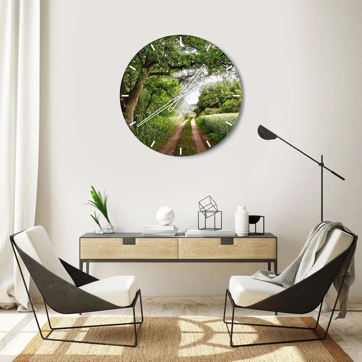 Horloge murale - Pendule murale - Et in Arcadia ego - 30x30 cm