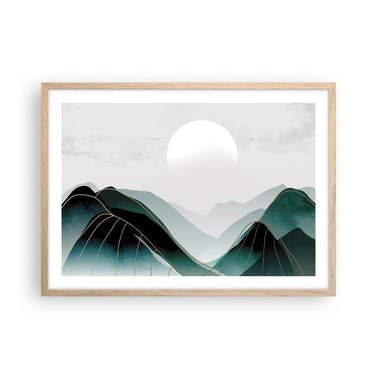 Affiche dans un chêne clair - Poster - En pleine majesté - 70x50 cm