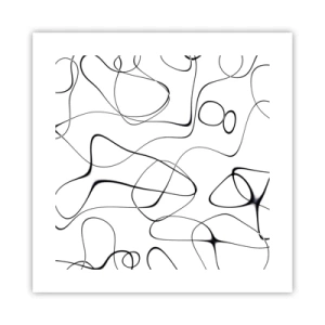 Affiche - Poster - Le chemin de la vie, les voies du hasard - 40x40 cm