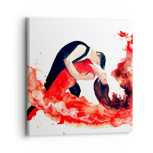 Impression sur toile - Image sur toile - Tango - une vague sensuelle - 30x30 cm
