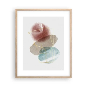 Affiche dans un chêne clair - Poster - Coraux de l'espace - 40x50 cm